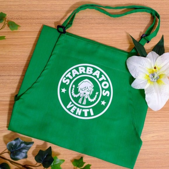 Genshin Impact "Starbatos Venti" Starbucks Apron Cosplay - Picture 1 of 4